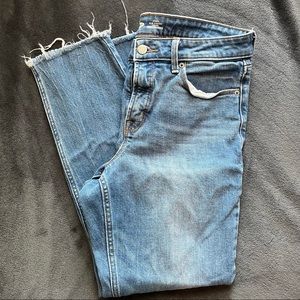 Old Navy Power Slim Straight High Rise Ankle Jeans